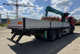 JAC N350 6×4 (35т) КМУ HKTC-8016 (8т) БОРТ 7,5×2,54×0,6м